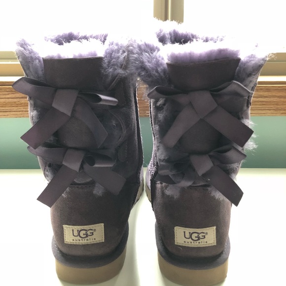 UGG Shoes - UGG Purple Bailey Bow Boots